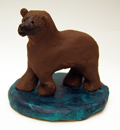 Brown bear clay project