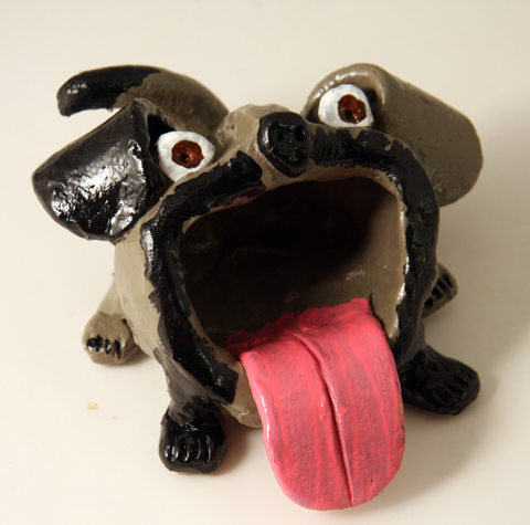 Bigmouth Dog Clay Project for kids