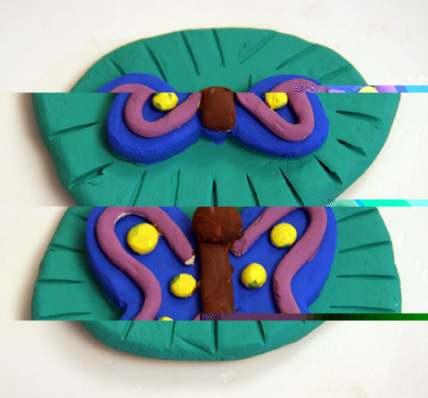 Butterfly clay project for kids