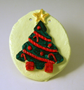 Christmas tree plaque clay project