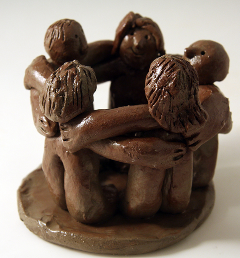 Circle of Friends clay project for kids