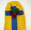 Crucifix wall plaque clay project