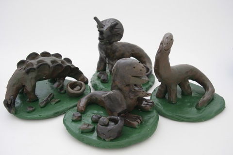 Dinosaur clay projects for elementary students