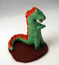 Dinosaur in an upright pose.
