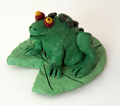 Frog on a lily pad