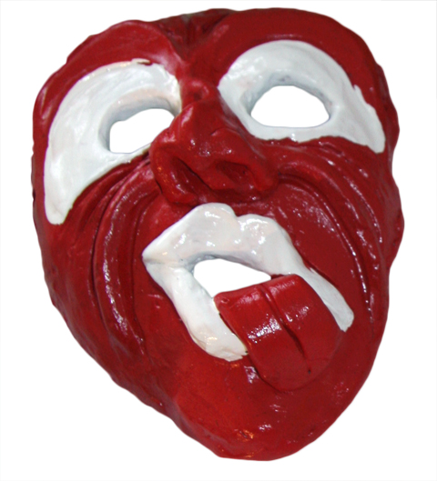 Iriquois style clay mask project