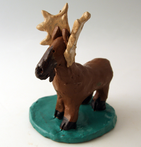 Moose clay project for kids