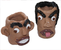 Mughs coil pot face mug clay project