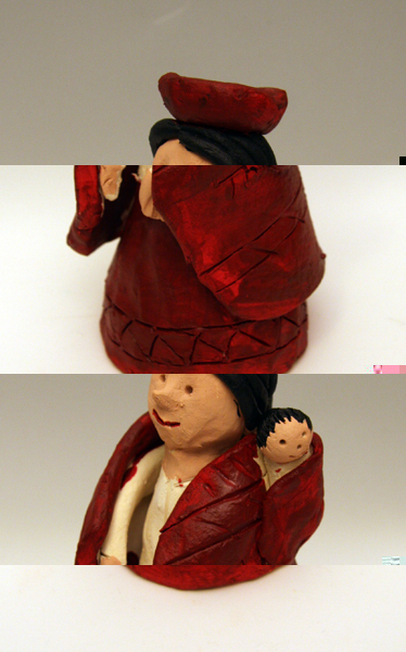 Peruvian woman clay project