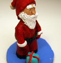 Standing santa clause clay project
