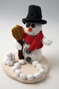 Snowman Tea Light Candle Holder