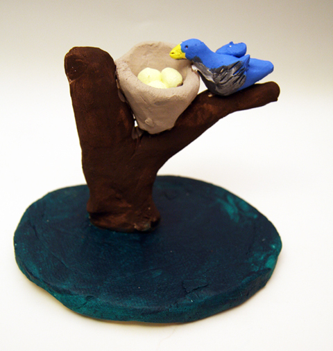 Bird and nest