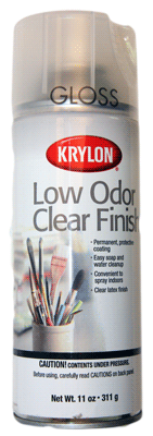 Krylon low odour sealer.