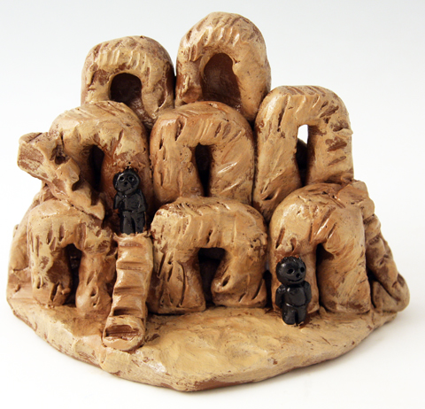 Tunisian troglodyte dwelling clay project for kids