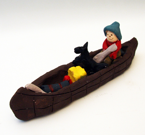 Voyageur Canoe Clay Project